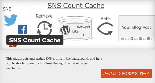 【WordPress】プラグイン「SNS Count Cache」がver0.10.0にアップデート！